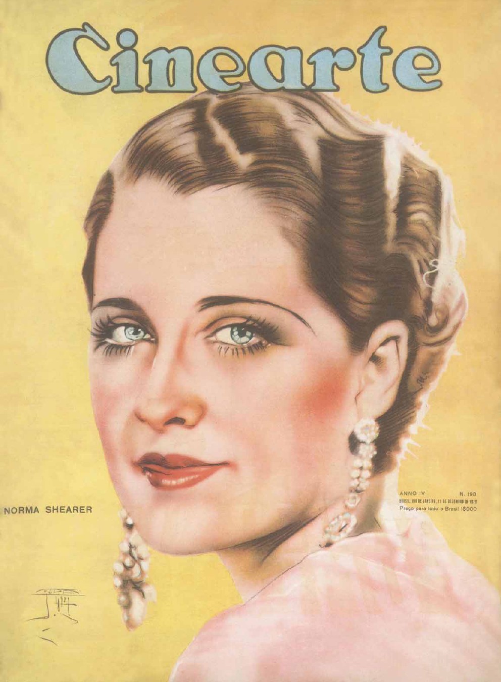 CINEARTE magazine side cover Issue 198 11 December 1929