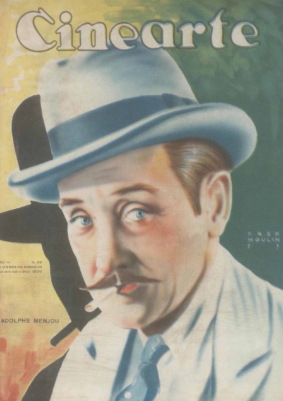 CINEARTE magazine side cover Issue 199 18 December 1929