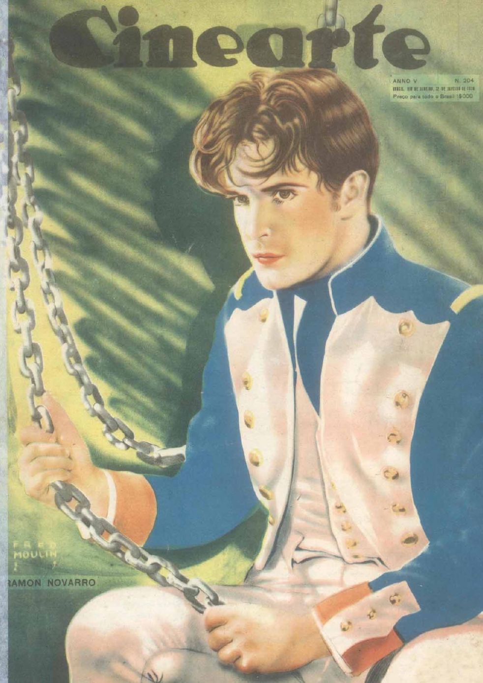 CINEARTE magazine side cover Issue 204 22 January 1930