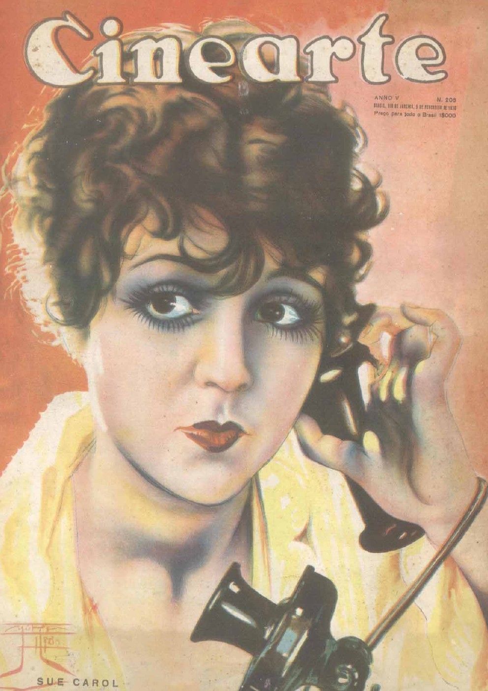 CINEARTE magazine side cover Issue 206 5 February 1930