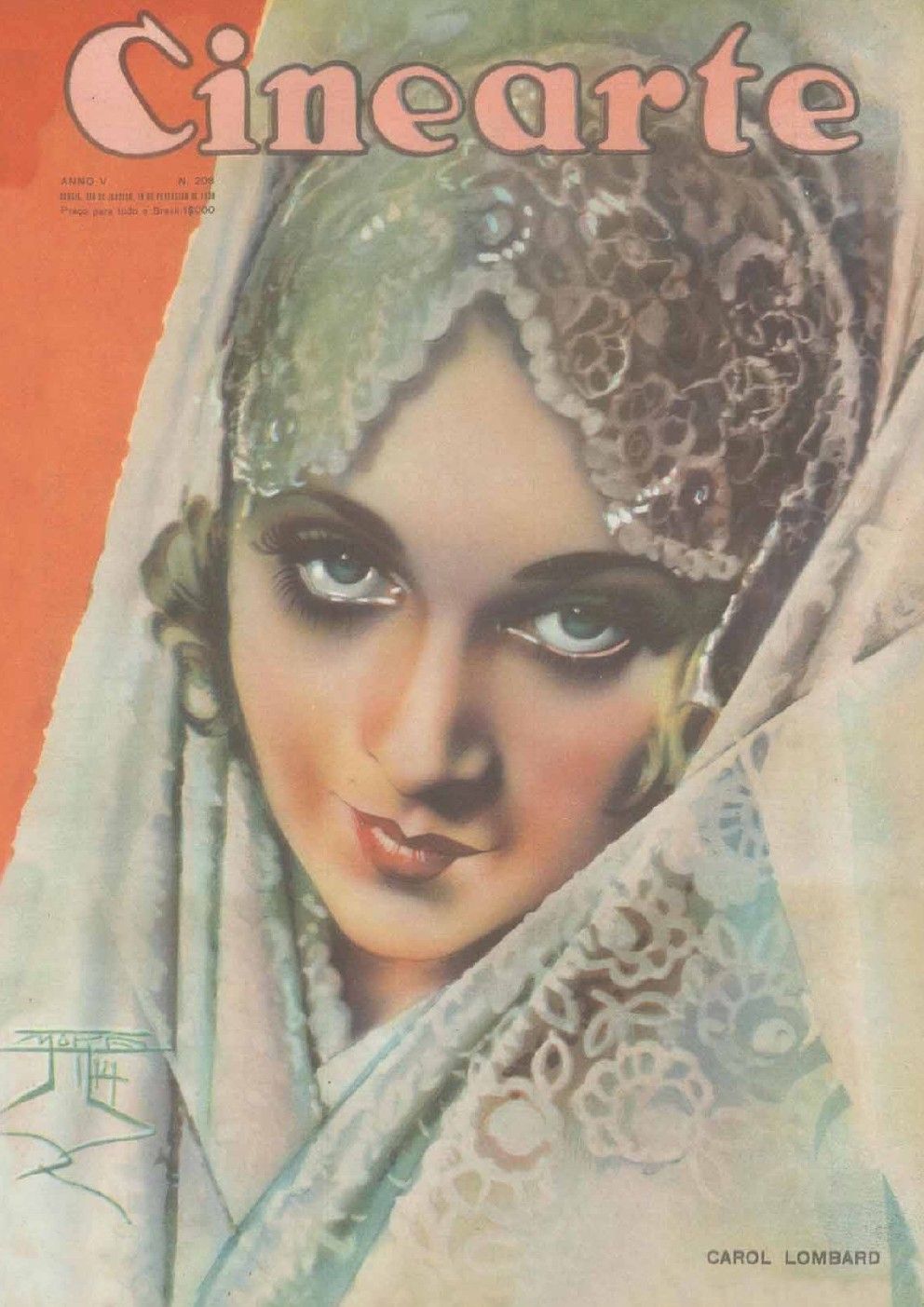 CINEARTE magazine side cover Issue 208 19 February 1930