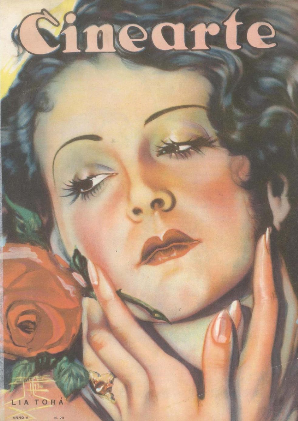 CINEARTE magazine side cover Issue 211 12 March 1930