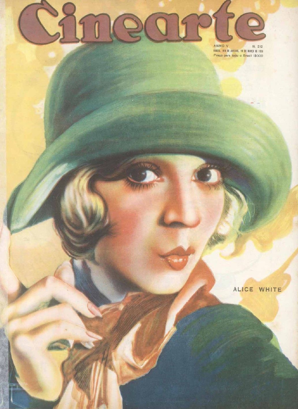 CINEARTE magazine side cover Issue 212 19 March 1930