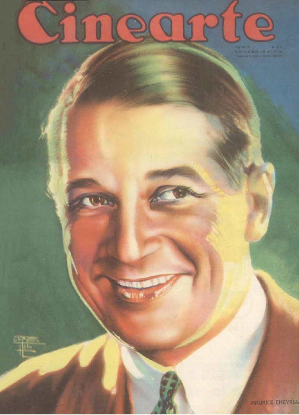 CINEARTE magazine side cover Issue 215 9 April 1930