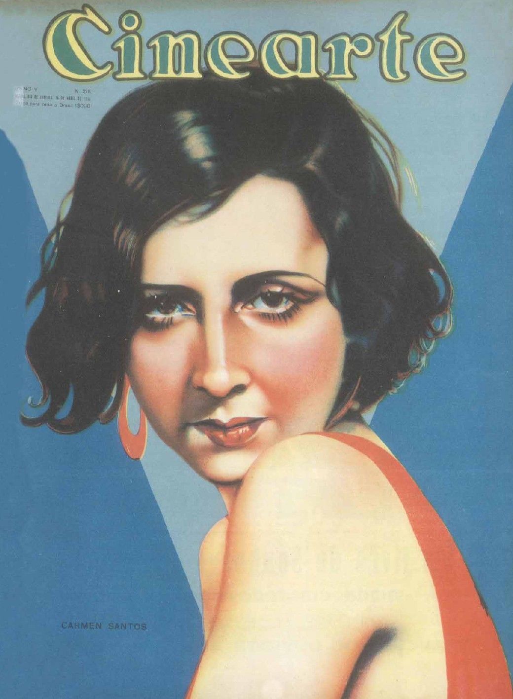 CINEARTE magazine side cover Issue 216 16 April 1930