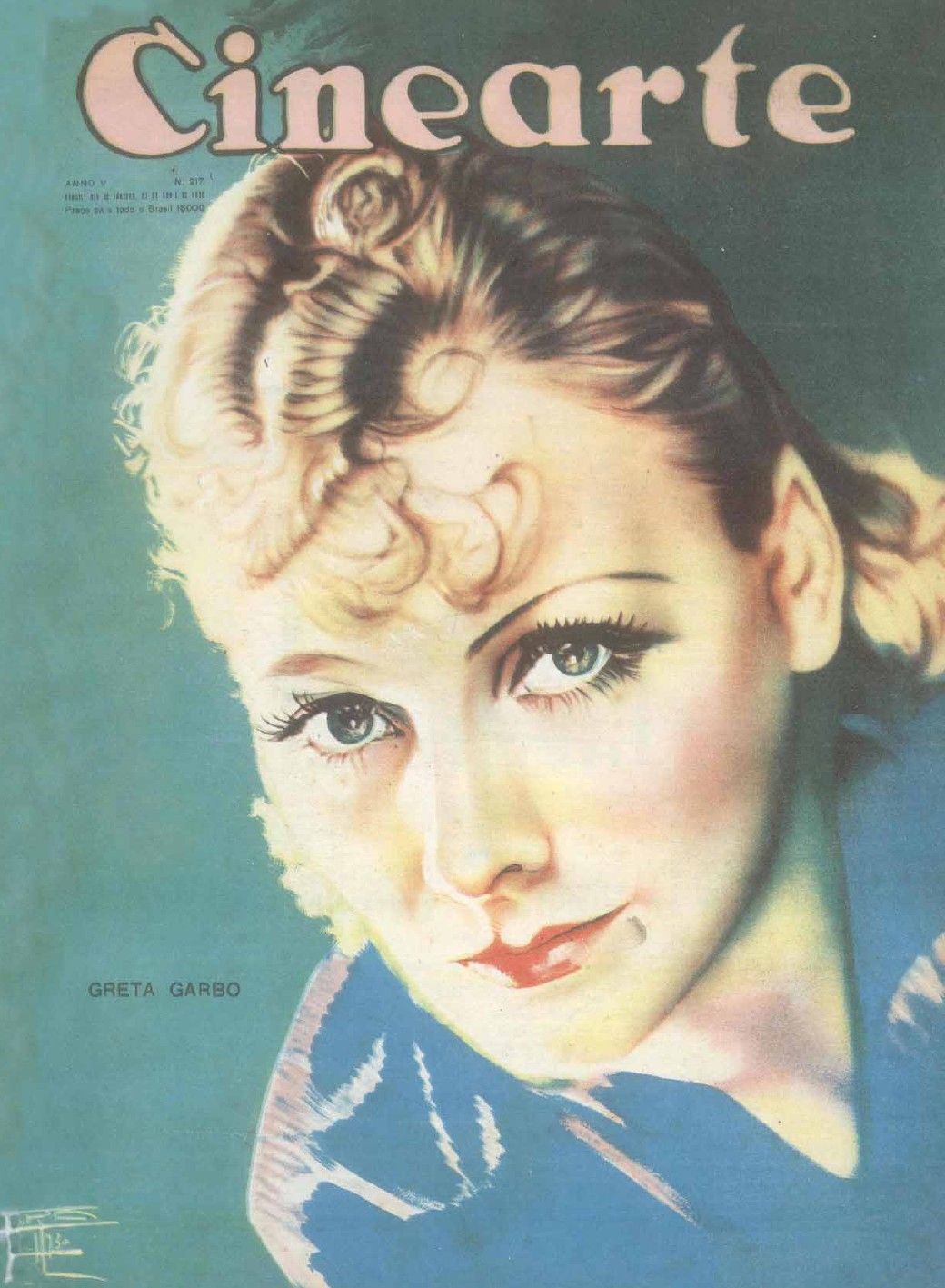 CINEARTE magazine side cover Issue 217 23 April 1930