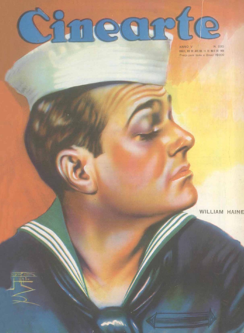 CINEARTE magazine side cover Issue 220 14 May 1930
