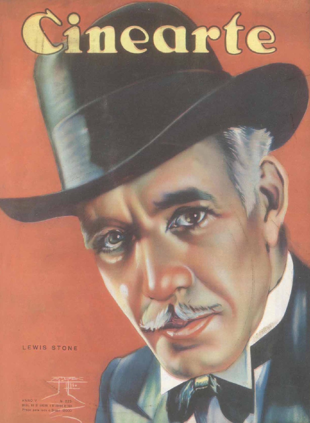 CINEARTE magazine side cover Issue 223 4 June 1930