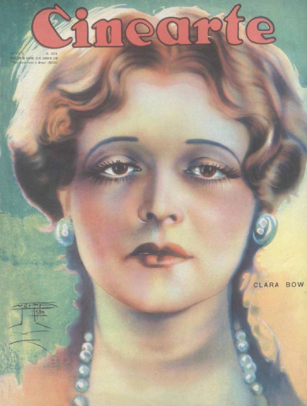 CINEARTE magazine side cover Issue 225 18 June 1930