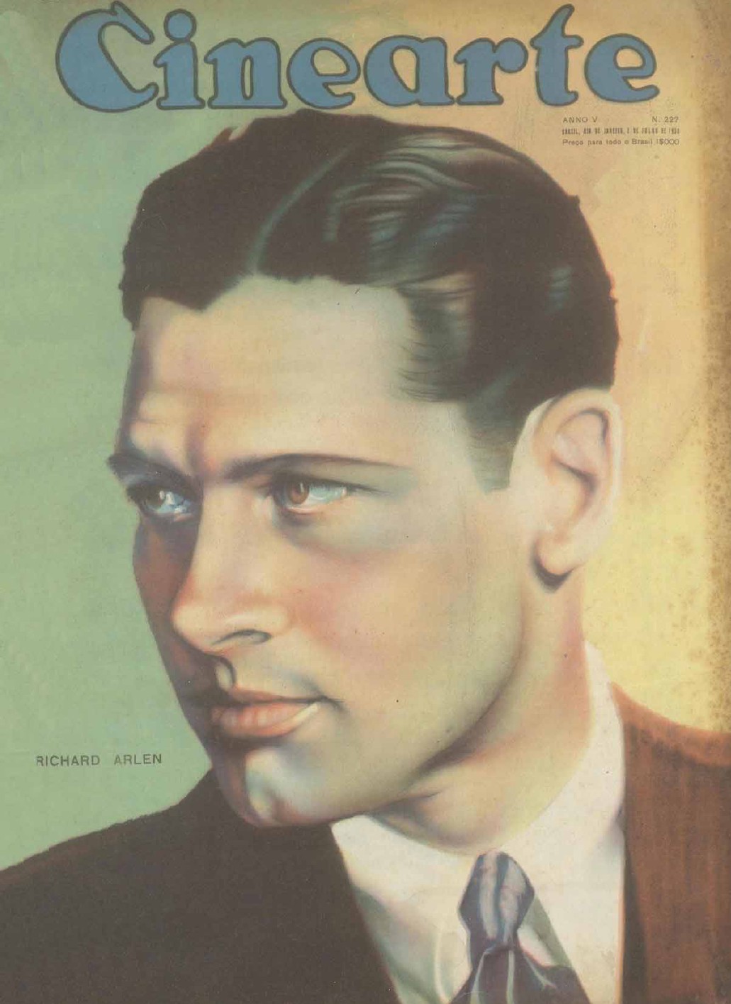 CINEARTE magazine side cover Issue 227 2 July 1930
