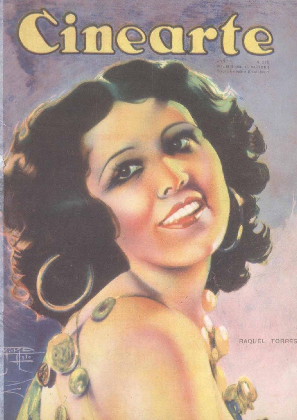 CINEARTE magazine side cover Issue 232 6 August 1930
