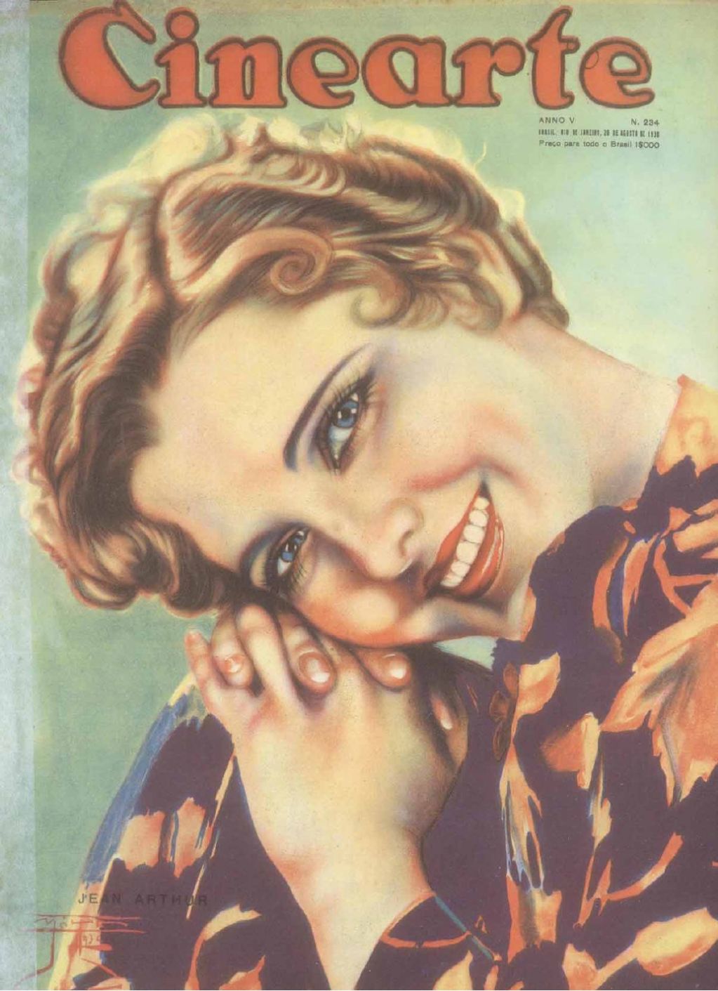 CINEARTE magazine side cover Issue 234 20 August 1930