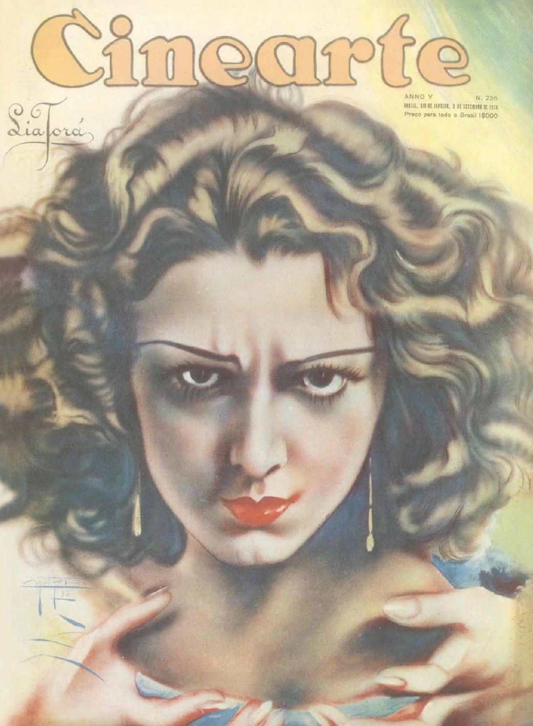 CINEARTE magazine side cover Issue 236 3 September 1930