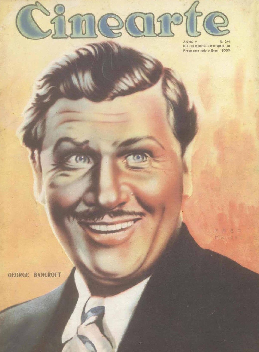CINEARTE magazine side cover Issue 241 8 October 1930