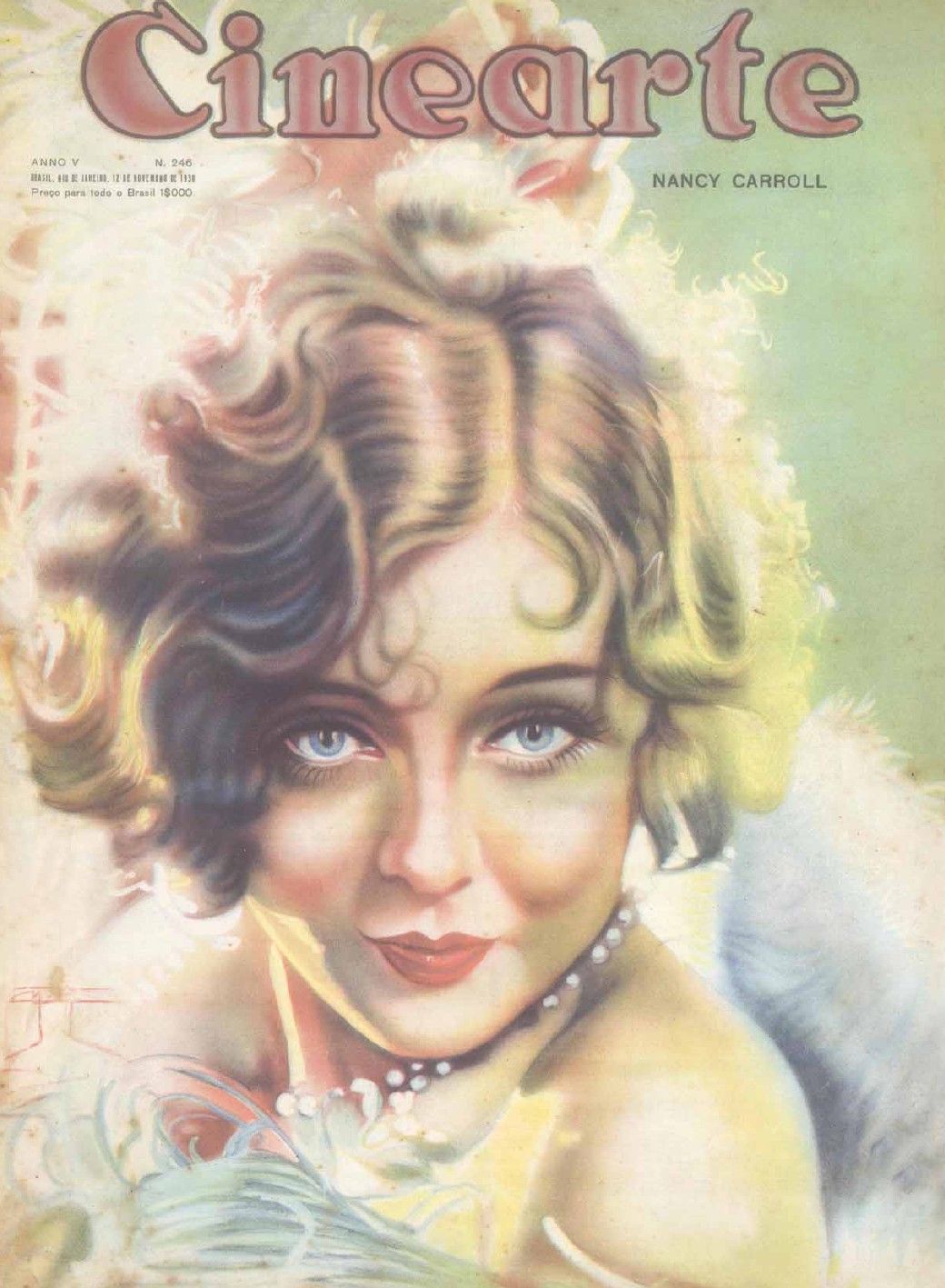 CINEARTE magazine side cover Issue 246 12 November 1930