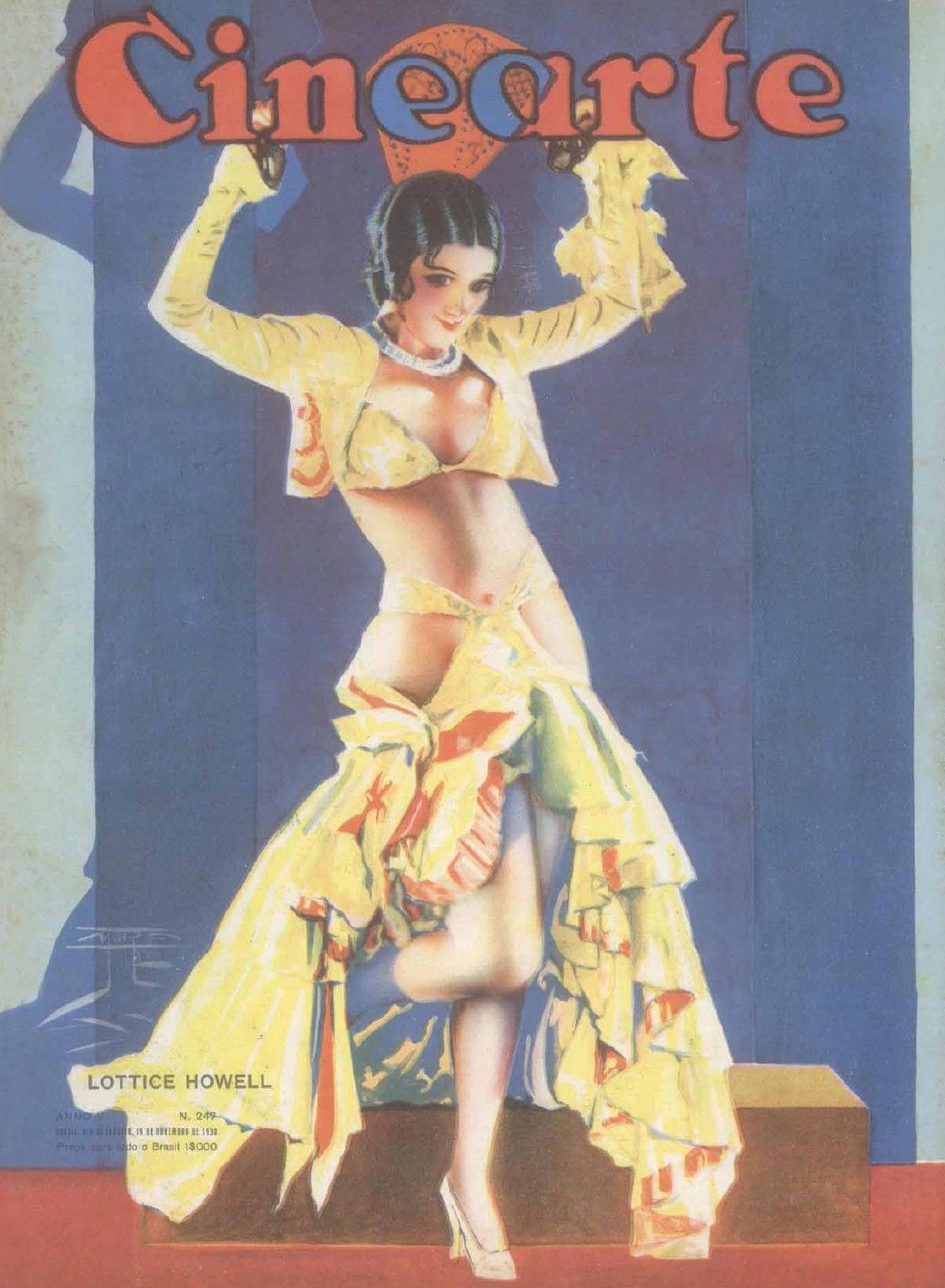 CINEARTE magazine side cover Issue 247 19 November 1930