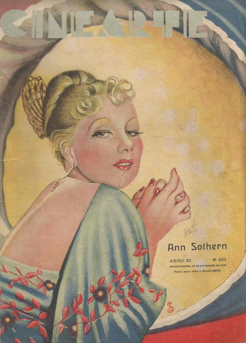 CINEARTE magazine side cover Issue 433 15 February 1936