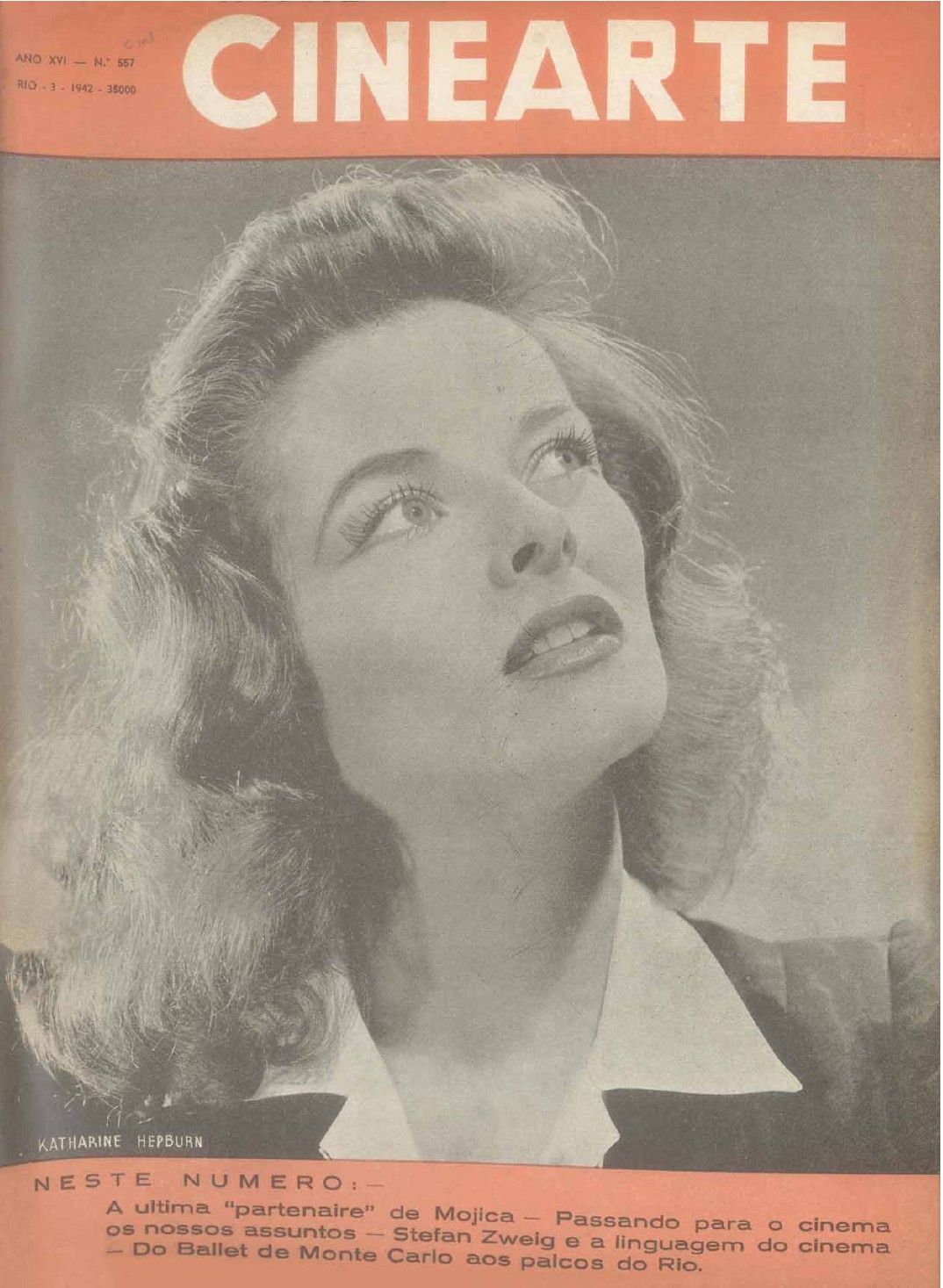CINEARTE magazine side cover Issue 557  March 1942