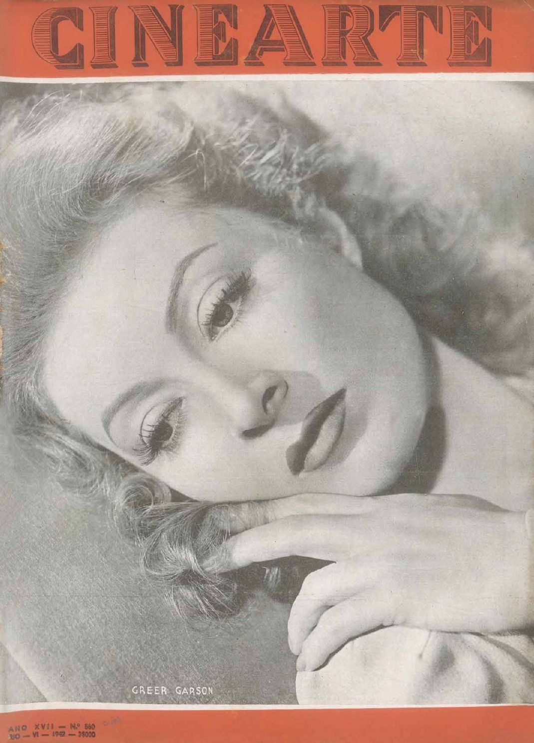 CINEARTE magazine side cover Issue 560  June 1942