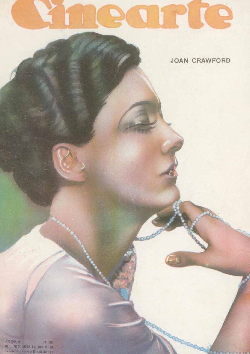 CINEARTE magazine side cover Issue 110 4 April 1928