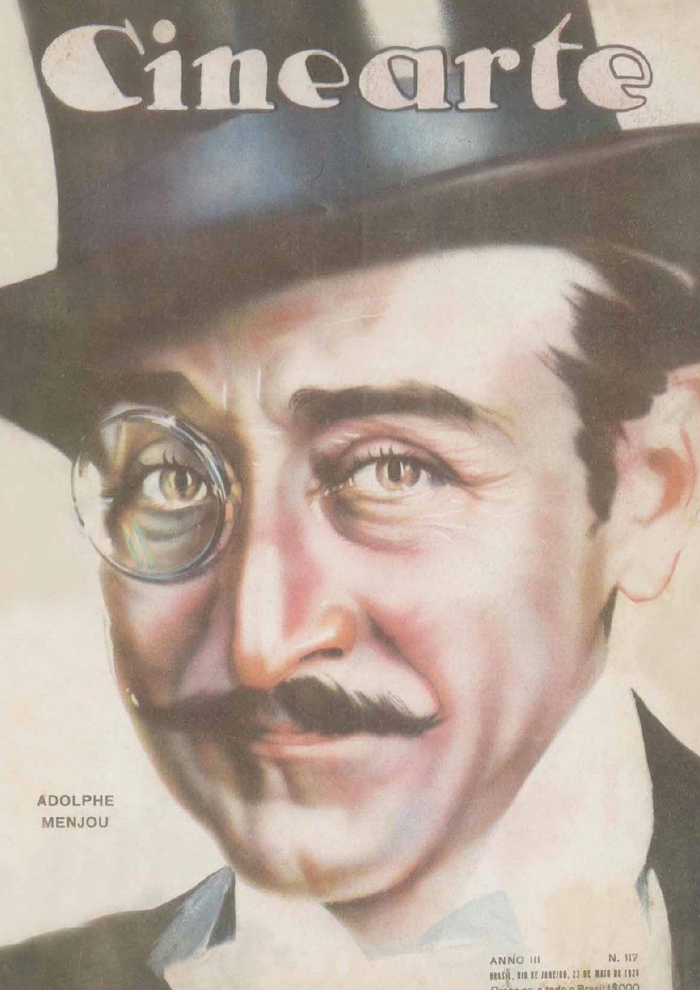 CINEARTE magazine side cover Issue 117 23 May 1928