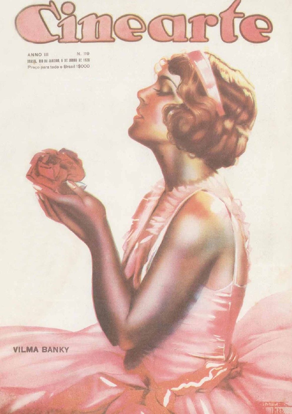CINEARTE magazine side cover Issue 119 6 June 1928