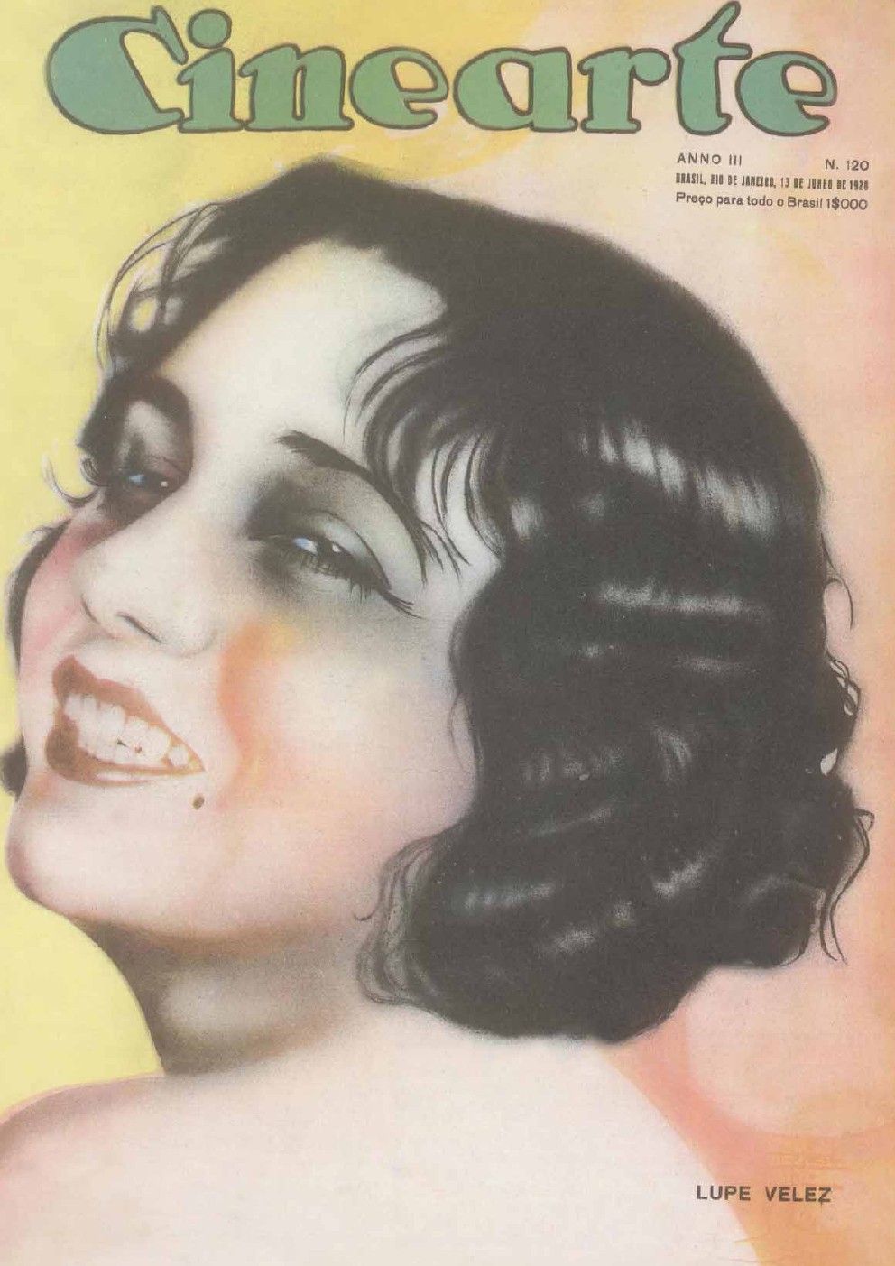 CINEARTE magazine side cover Issue 120 13 June 1928