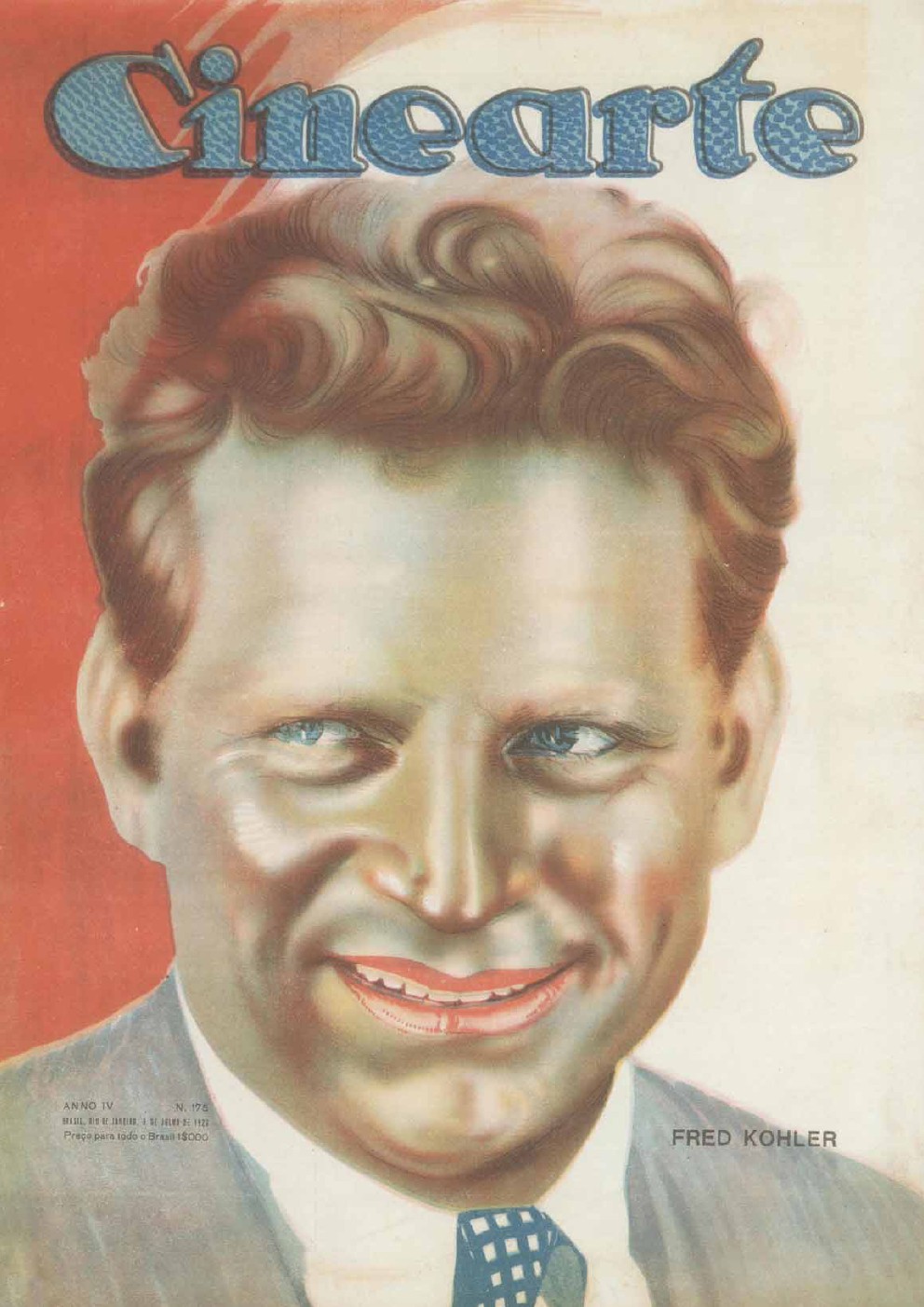 CINEARTE magazine side cover Issue 175 3 July 1929