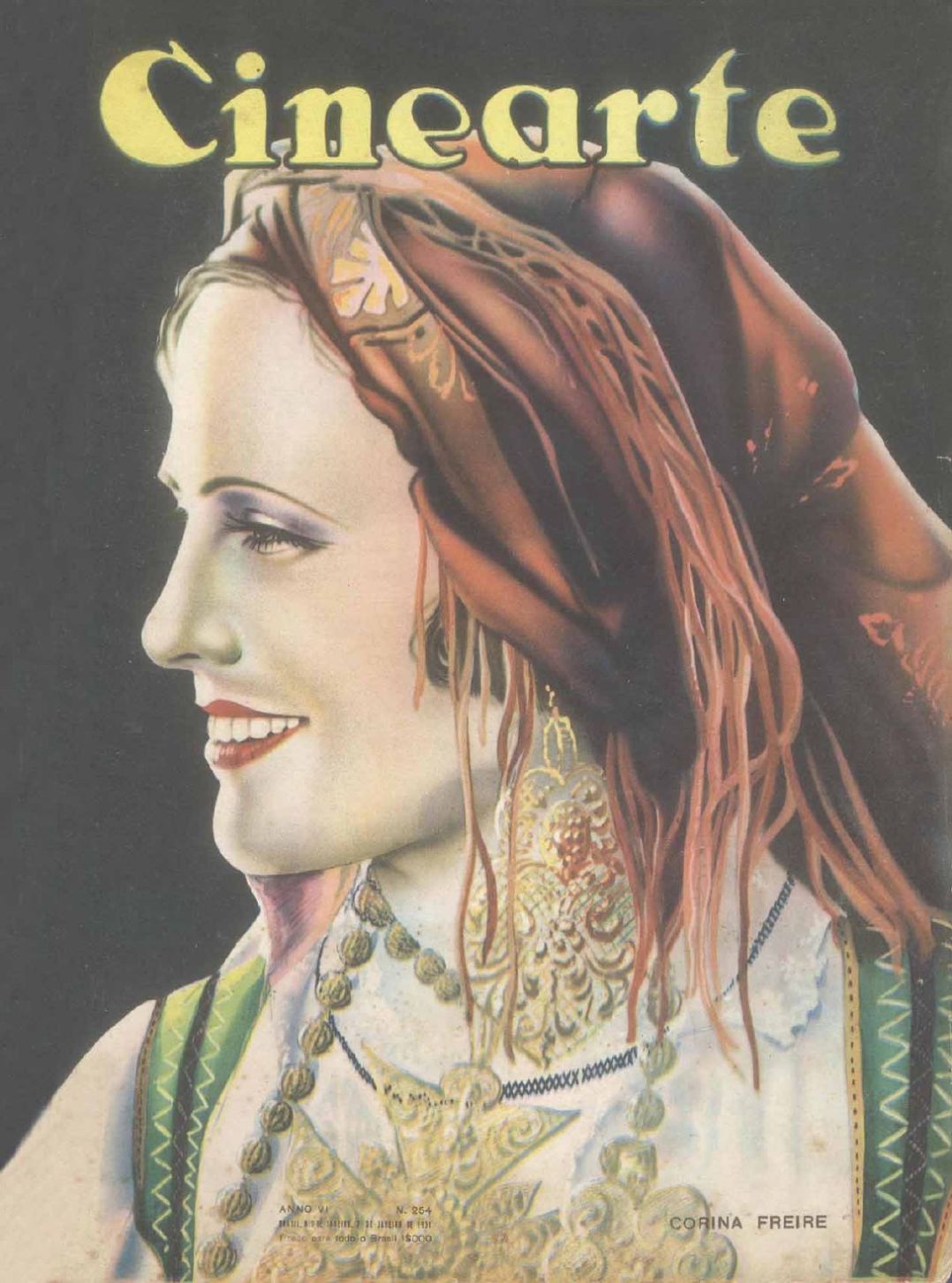 CINEARTE magazine side cover Issue 254 7 January 1931