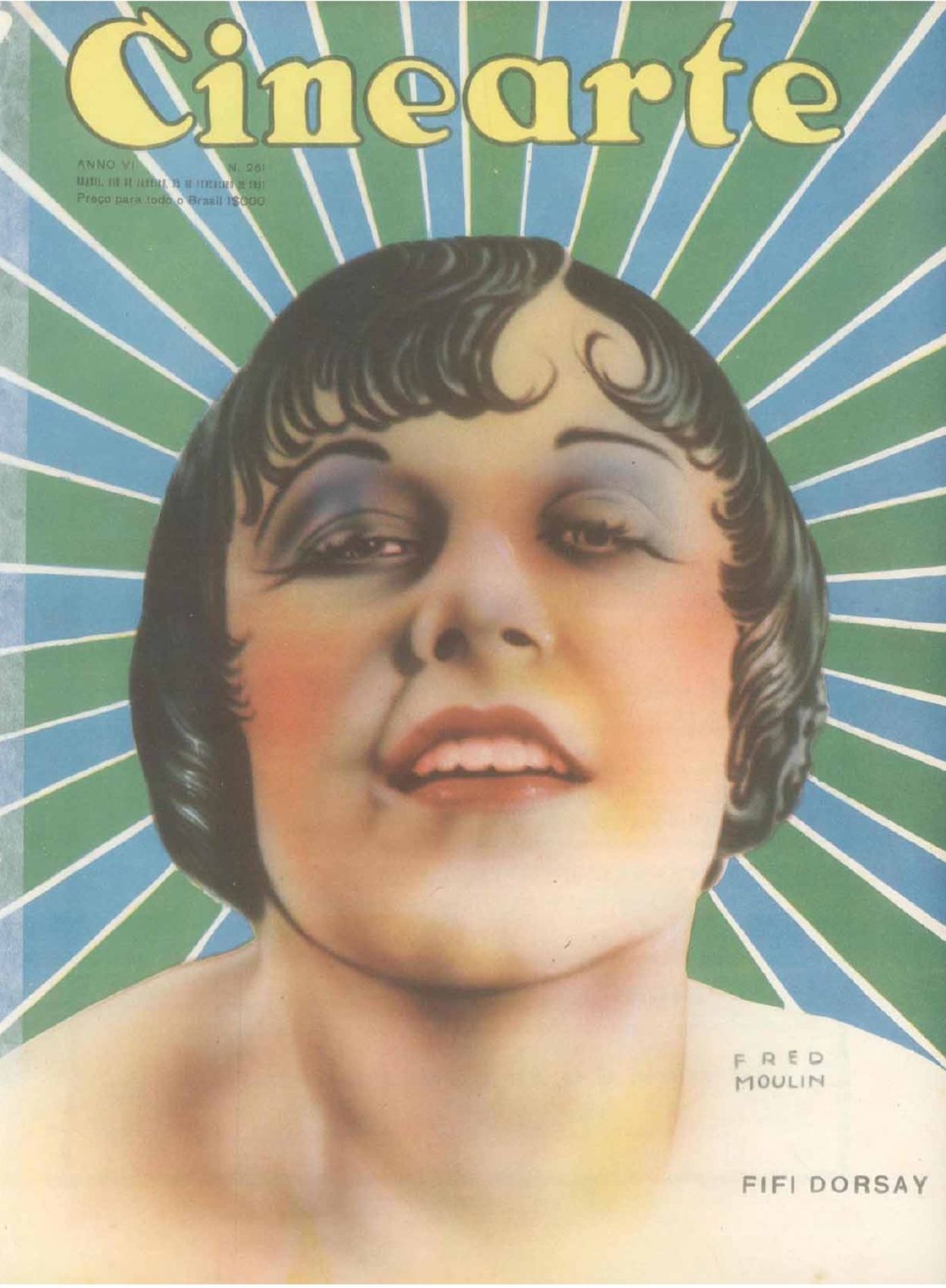 CINEARTE magazine side cover Issue 261 25 February 1931