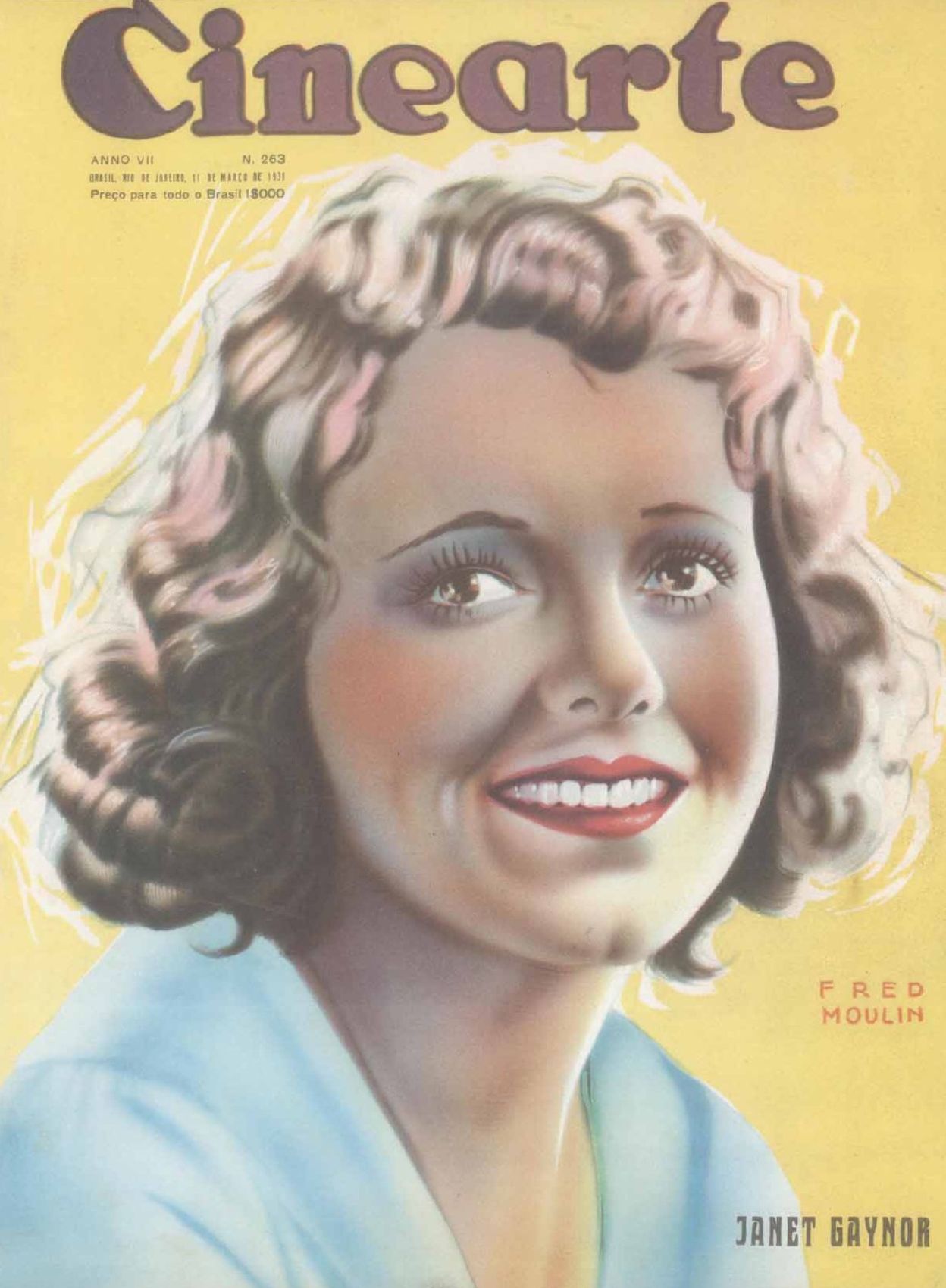 CINEARTE magazine side cover Issue 263 11 March 1931