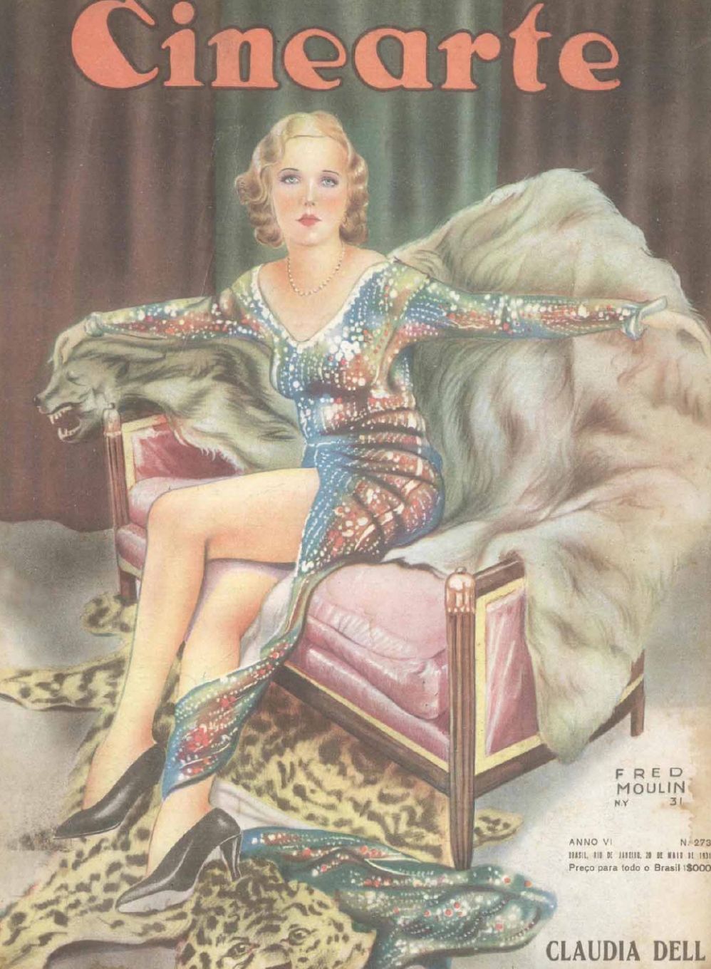 CINEARTE magazine side cover Issue 273 20 May 1931