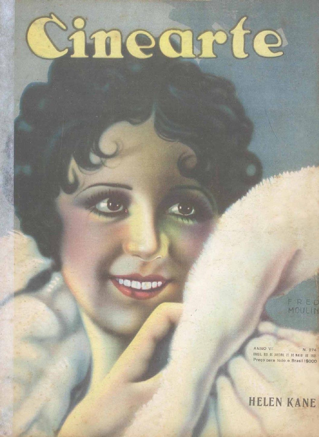 CINEARTE magazine side cover Issue 274 27 May 1931