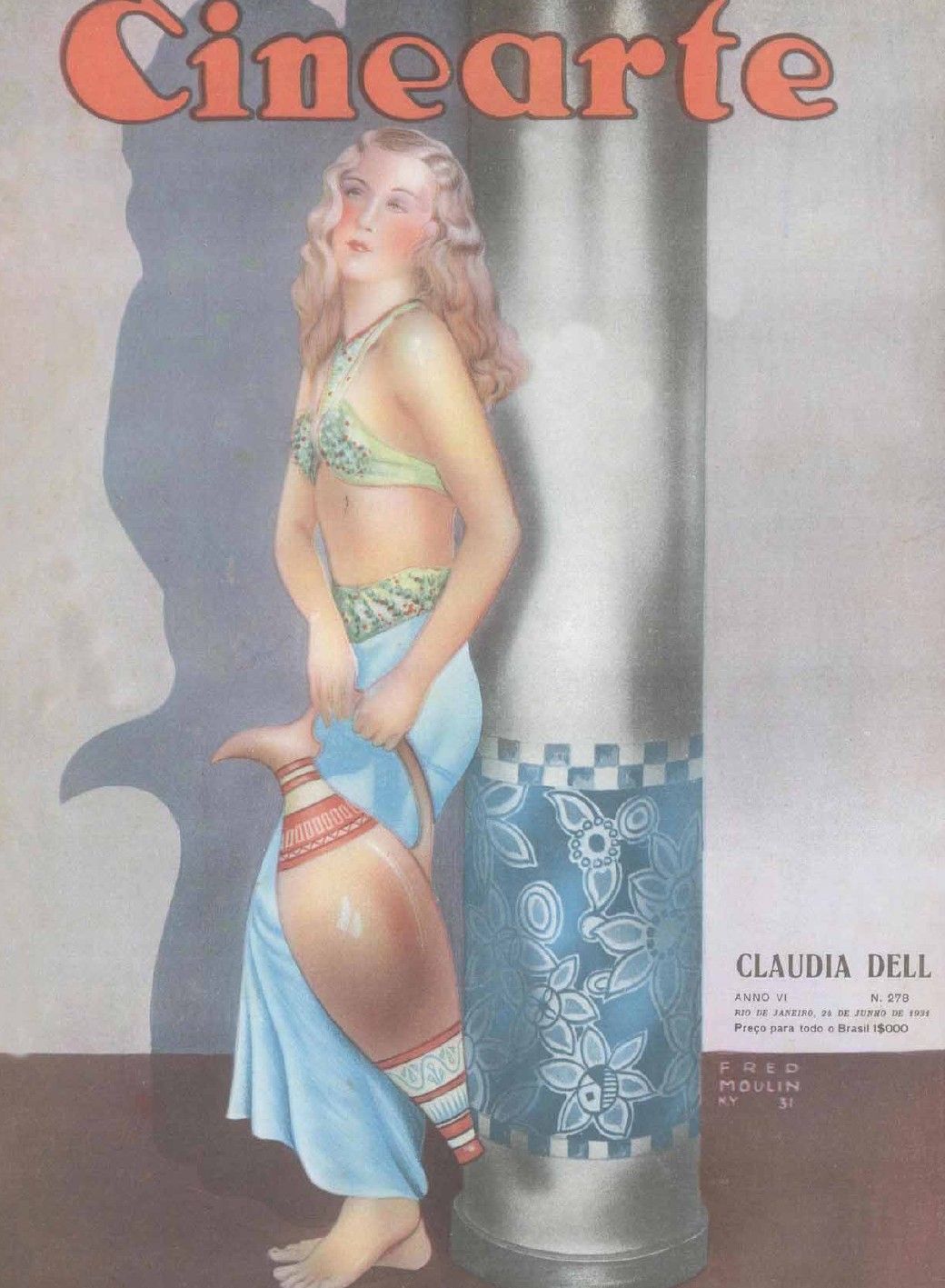 CINEARTE magazine side cover Issue 278 24 June 1931