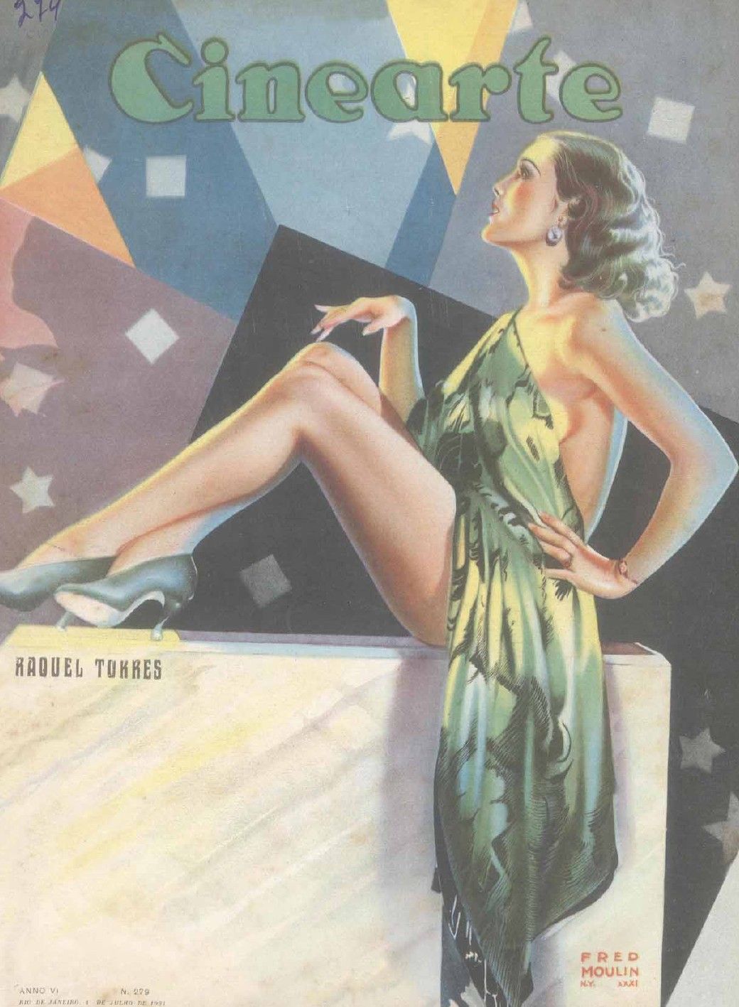 CINEARTE magazine side cover Issue 279 1 July 1931