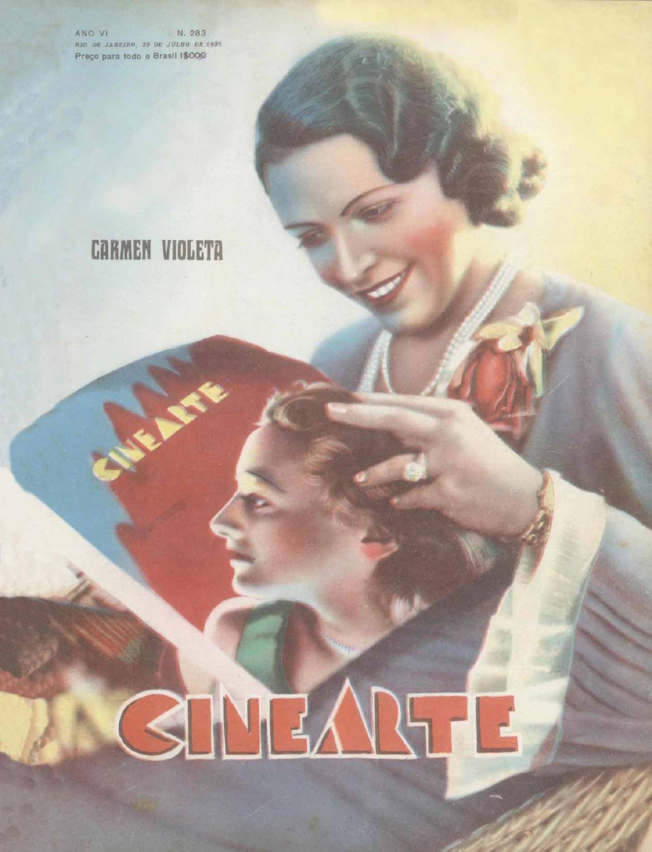 CINEARTE magazine side cover Issue 283 29 July 1931