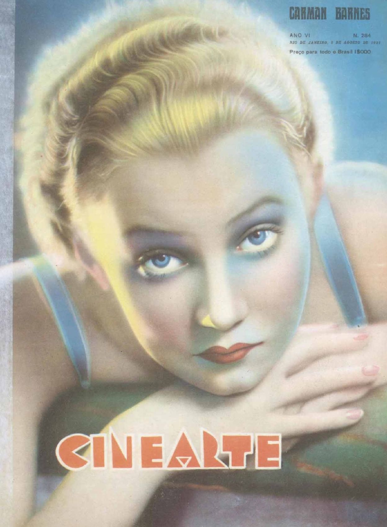 CINEARTE magazine side cover Issue 284 5 August 1931