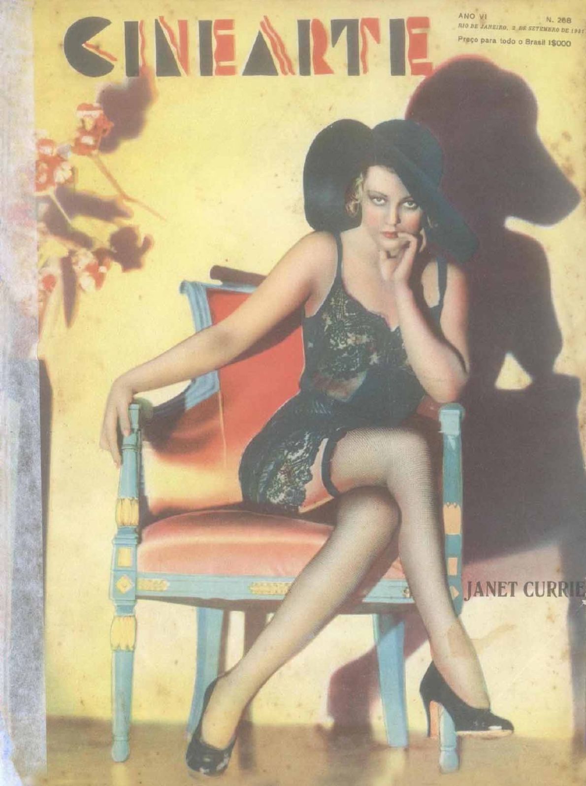 CINEARTE magazine side cover Issue 288 2 September 1931