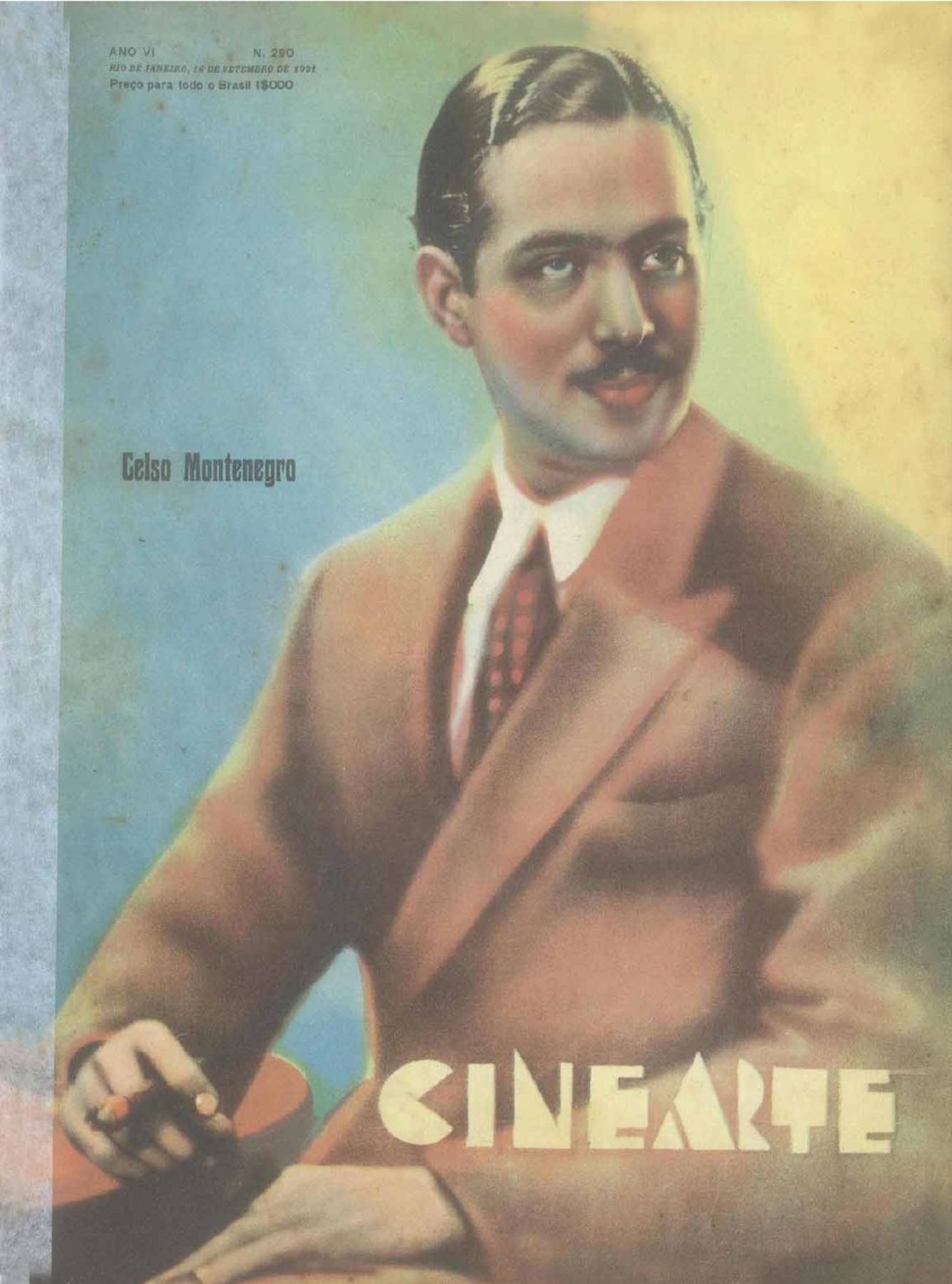 CINEARTE magazine side cover Issue 290 16 September 1931