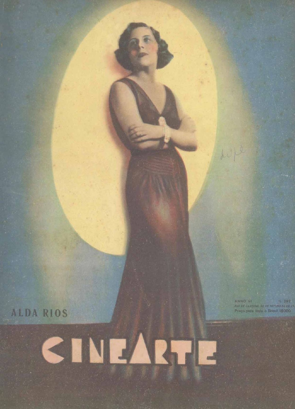 CINEARTE magazine side cover Issue 292 30 September 1931