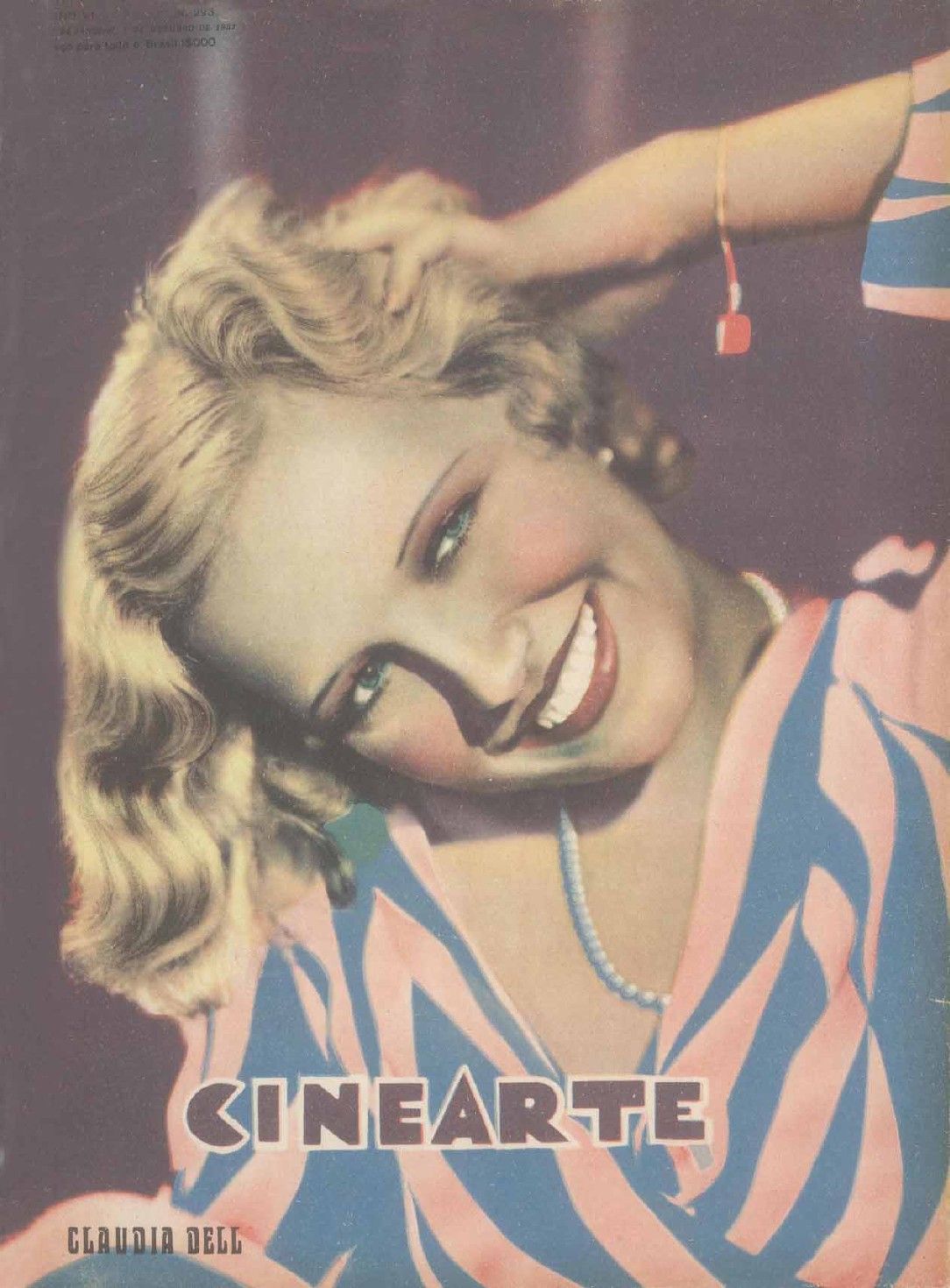 CINEARTE magazine side cover Issue 293 7 October 1931