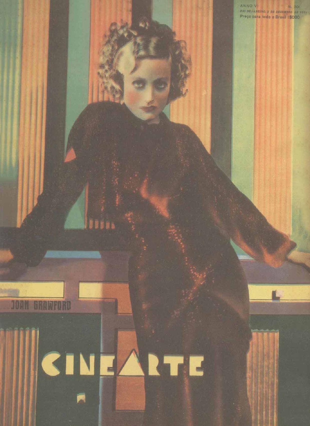 CINEARTE magazine side cover Issue 301 2 December 1931