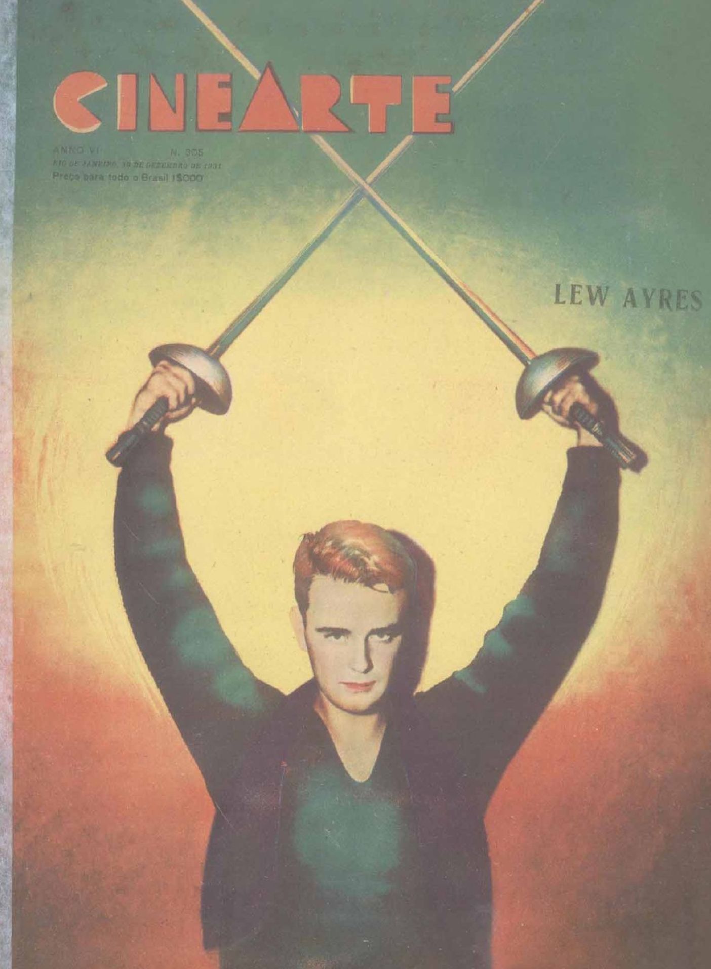 CINEARTE magazine side cover Issue 305 30 December 1931