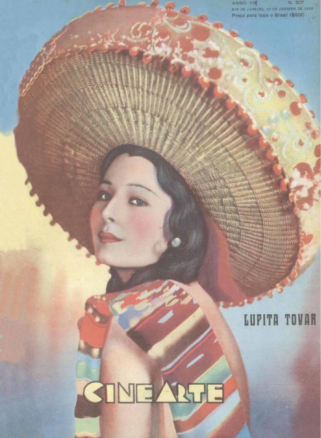 CINEARTE magazine side cover Issue 307 13 January 1932