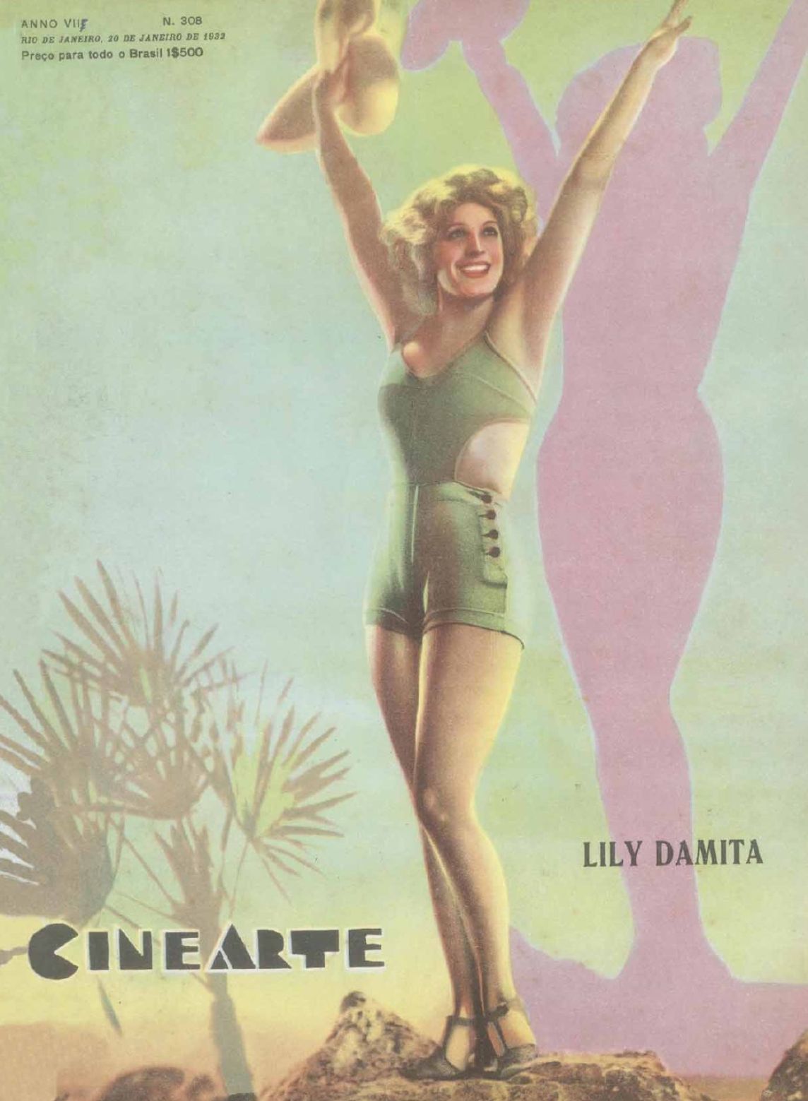 CINEARTE magazine side cover Issue 308 20 January 1932