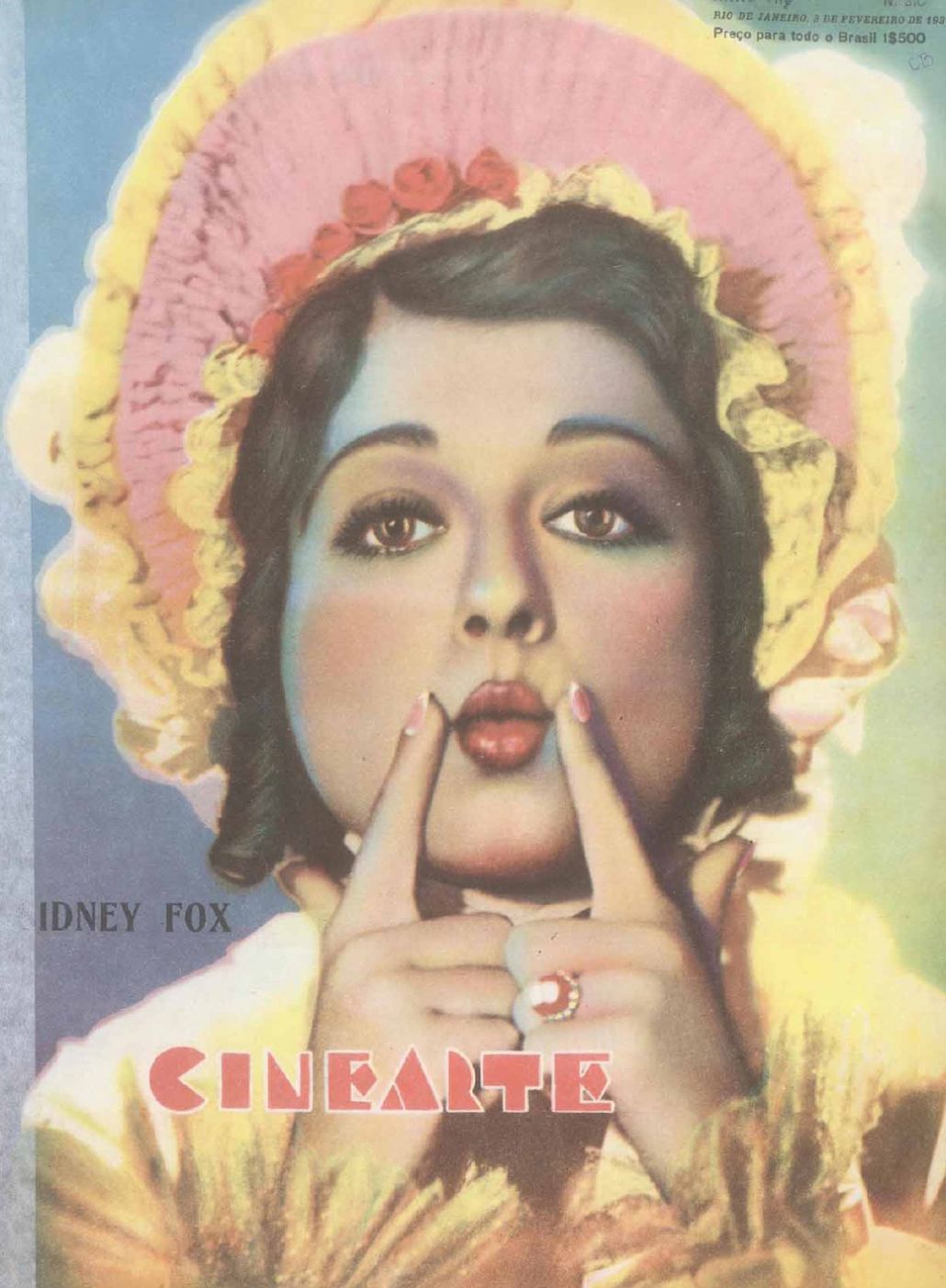 CINEARTE magazine side cover Issue 310 3 February 1932