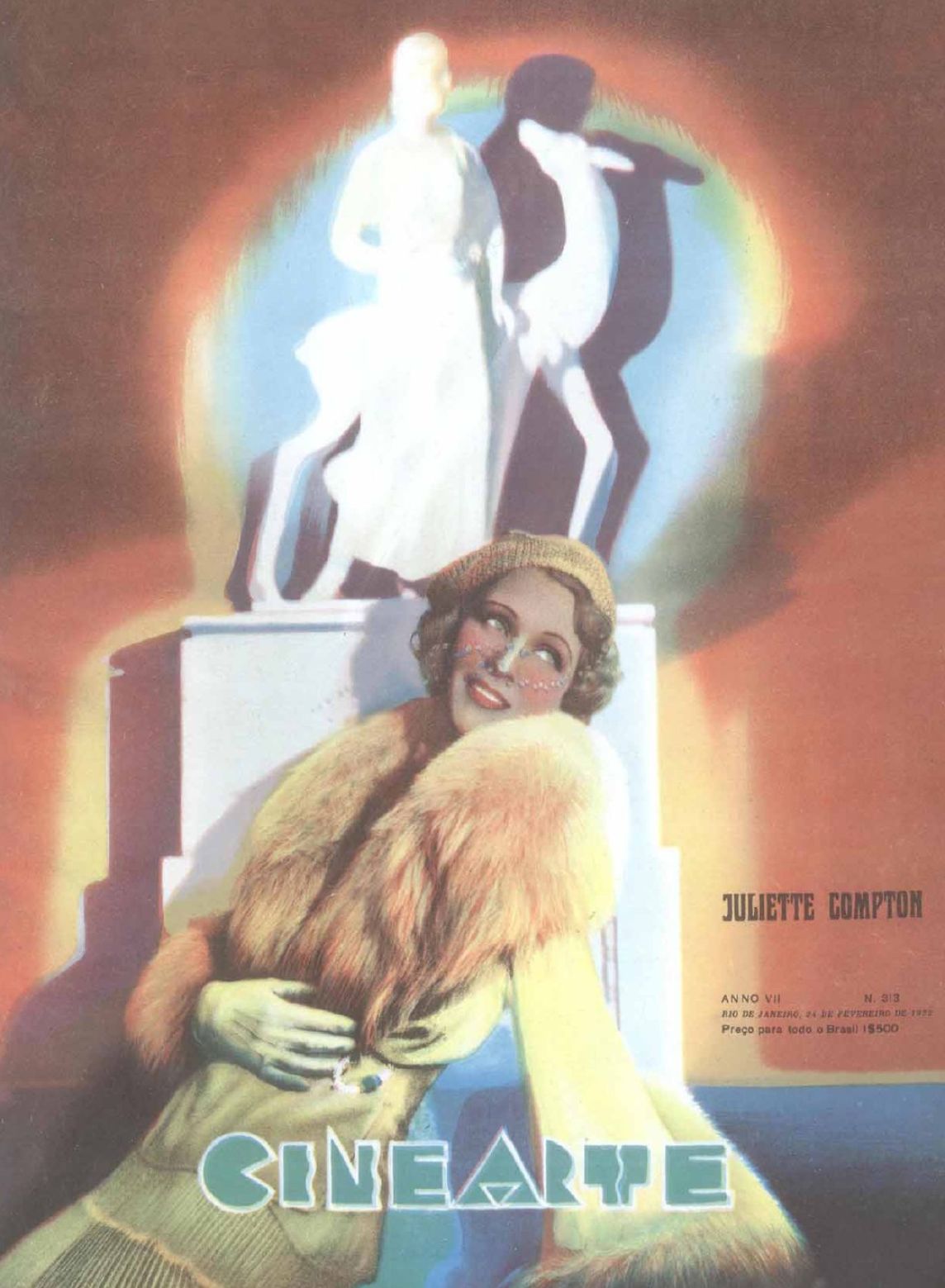 CINEARTE magazine side cover Issue 313 24 February 1932