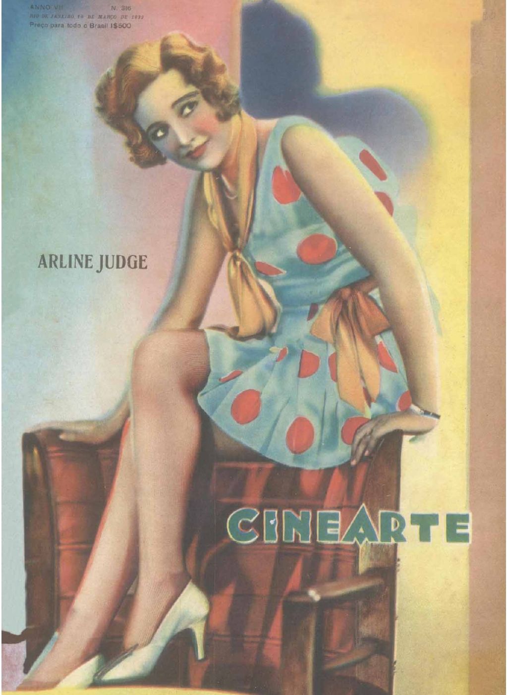 CINEARTE magazine side cover Issue 316 16 March 1932