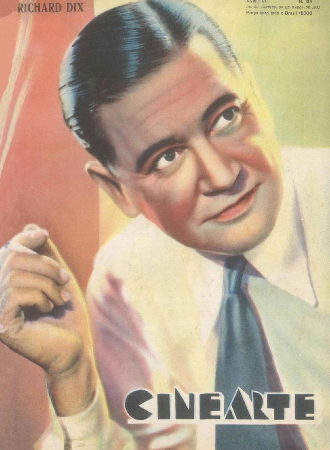 CINEARTE magazine side cover Issue 318 30 March 1932