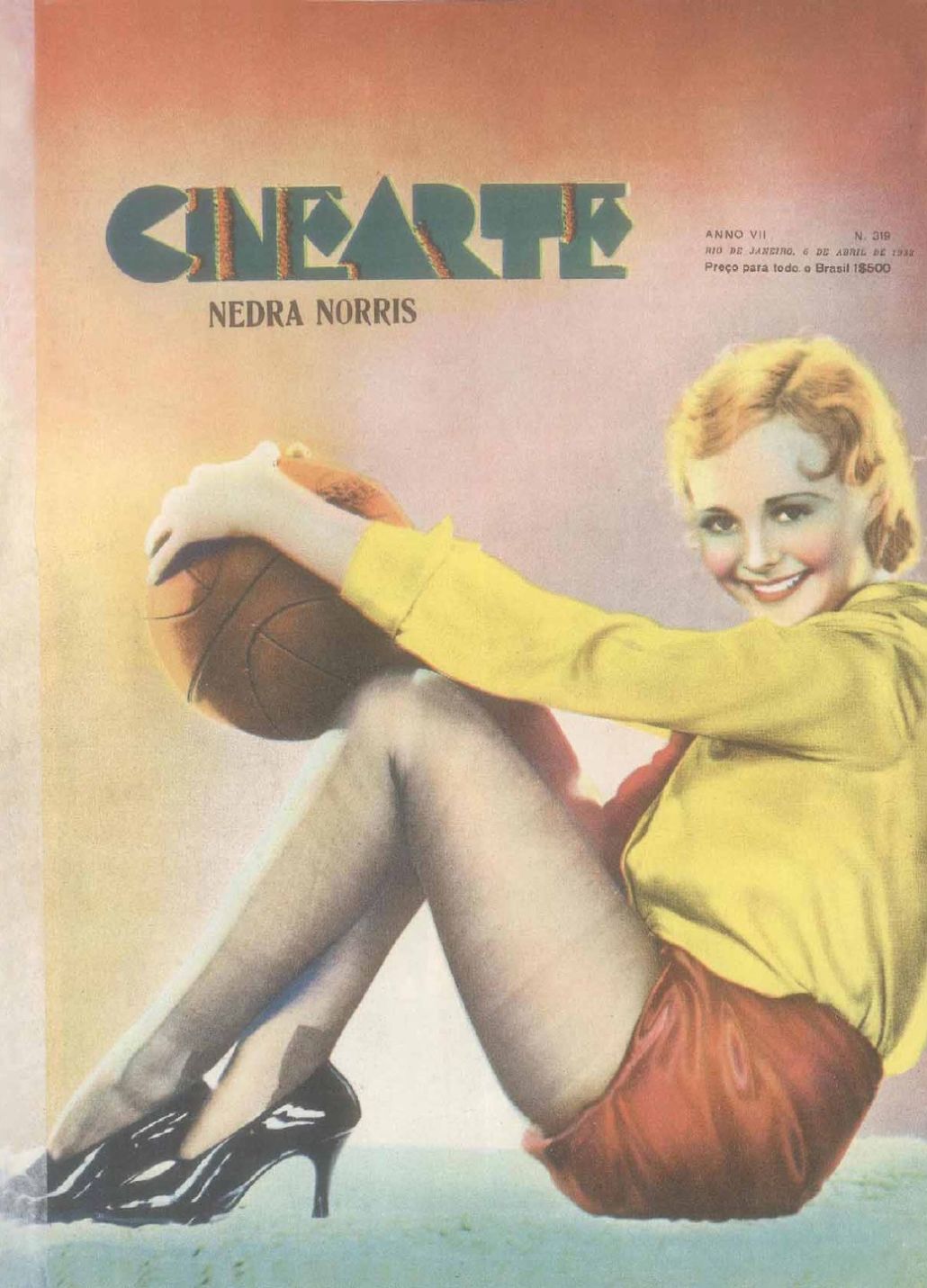 CINEARTE magazine side cover Issue 319 6 April 1932